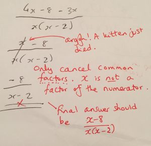 gcse maths mistakes